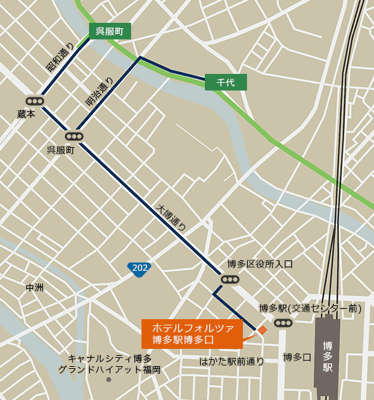 お車でお越しの方マップ