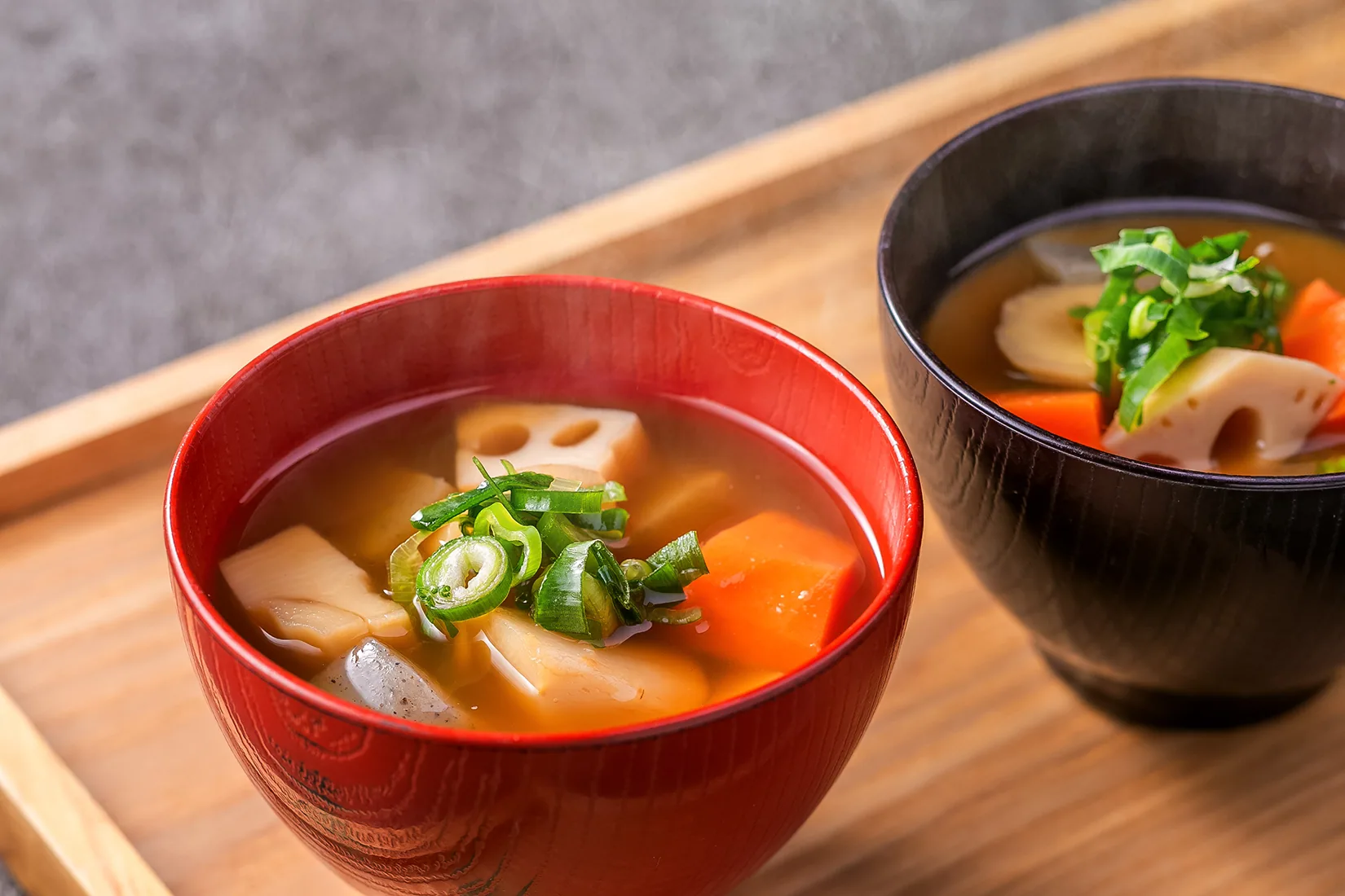 石野の白みそを使った味噌汁