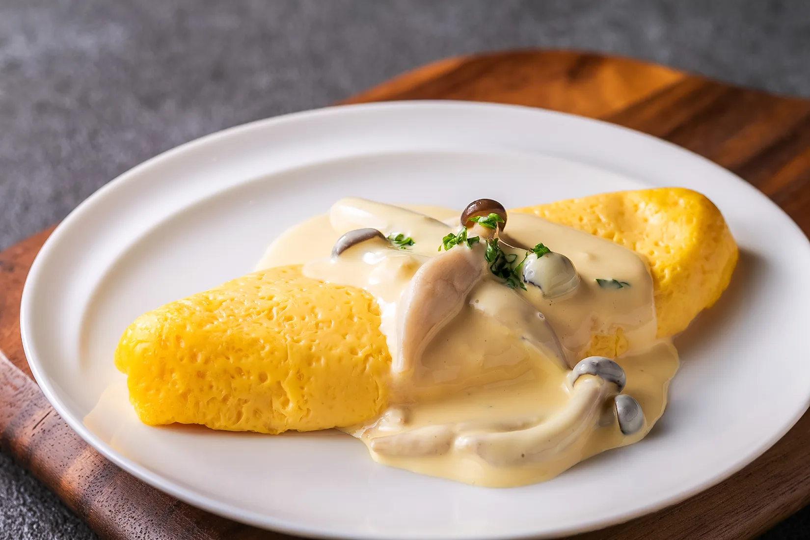 京都産のたまごを使ったオムレツ